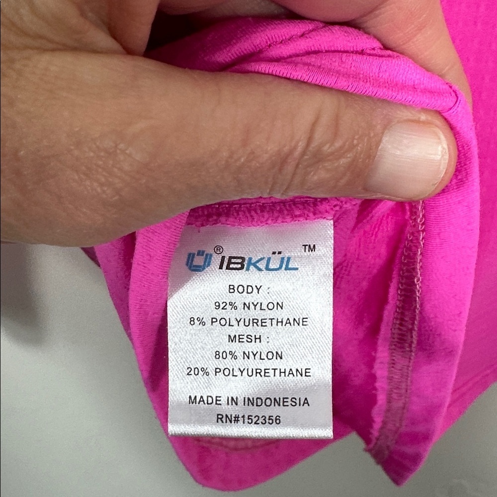 IBKUL Pink Long Sleeve Sun Protection Golf Tennis Shirt Small - Picture 6 of 8